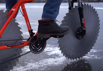 Meet the Icycycle, a Bike With Saws for Tires